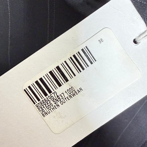 Stella McCartney Wool Black Stripe Puffer Made in Italy 36 NEW - Picture 16 of 16